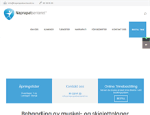 Tablet Screenshot of naprapatsenteret.no